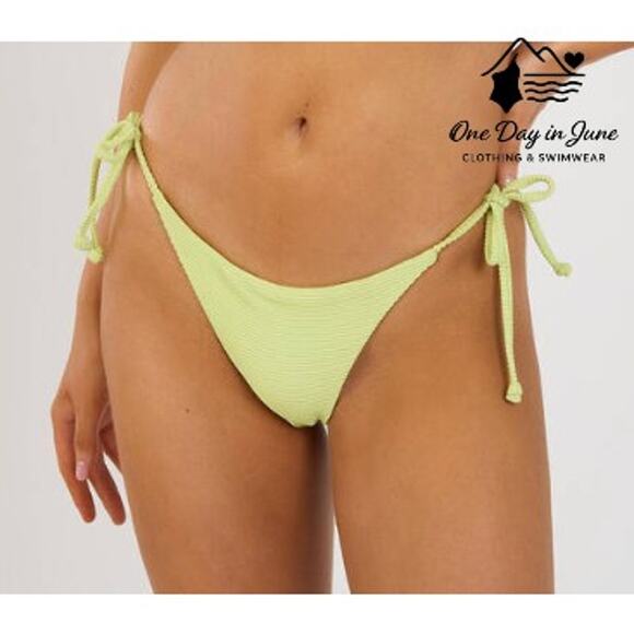 Billabong Tanlines Tanga Bikini Bottom Size M - Picture 1 of 5